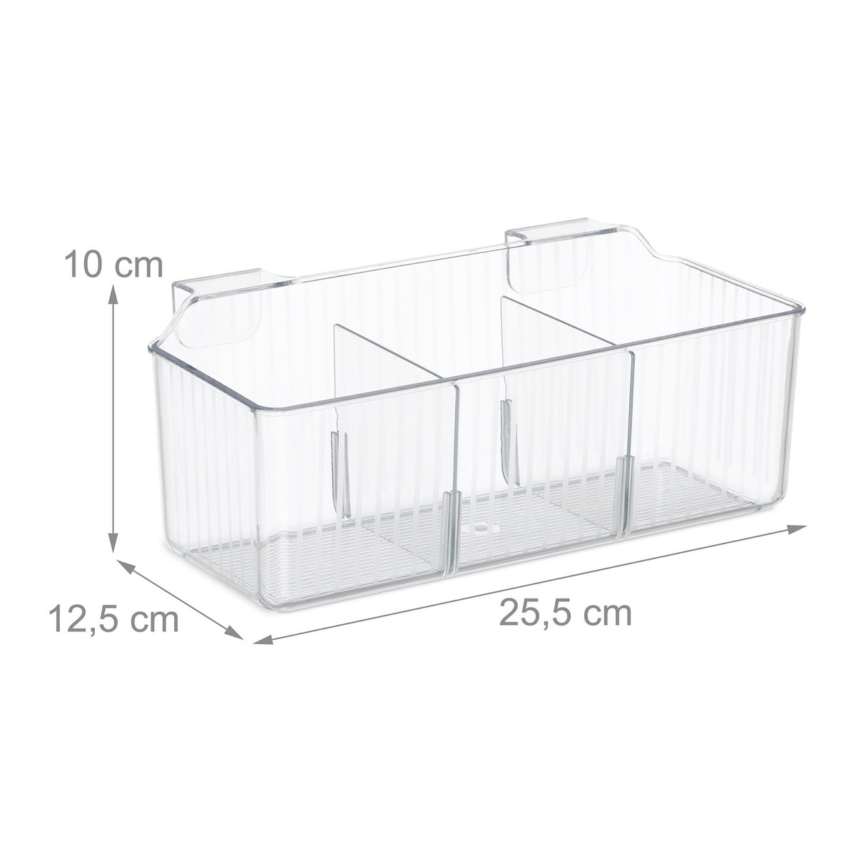 Hanging Door Organisers, 3 Slots, Transparent Baskets