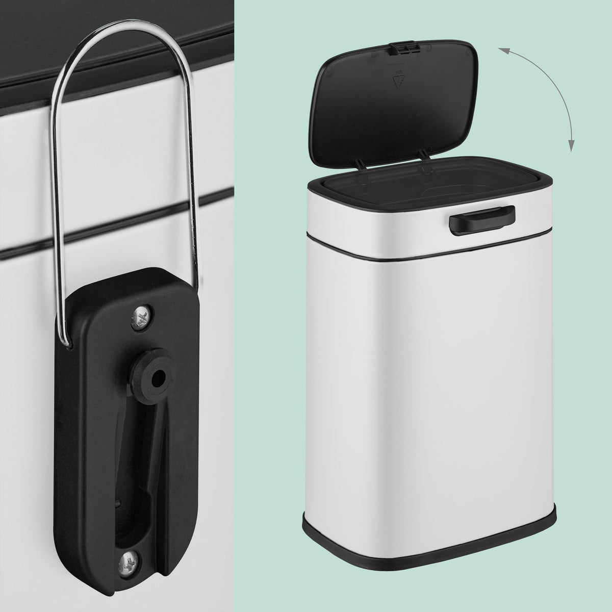 Hanging Kitchen Waste Bin, 5L Capacity