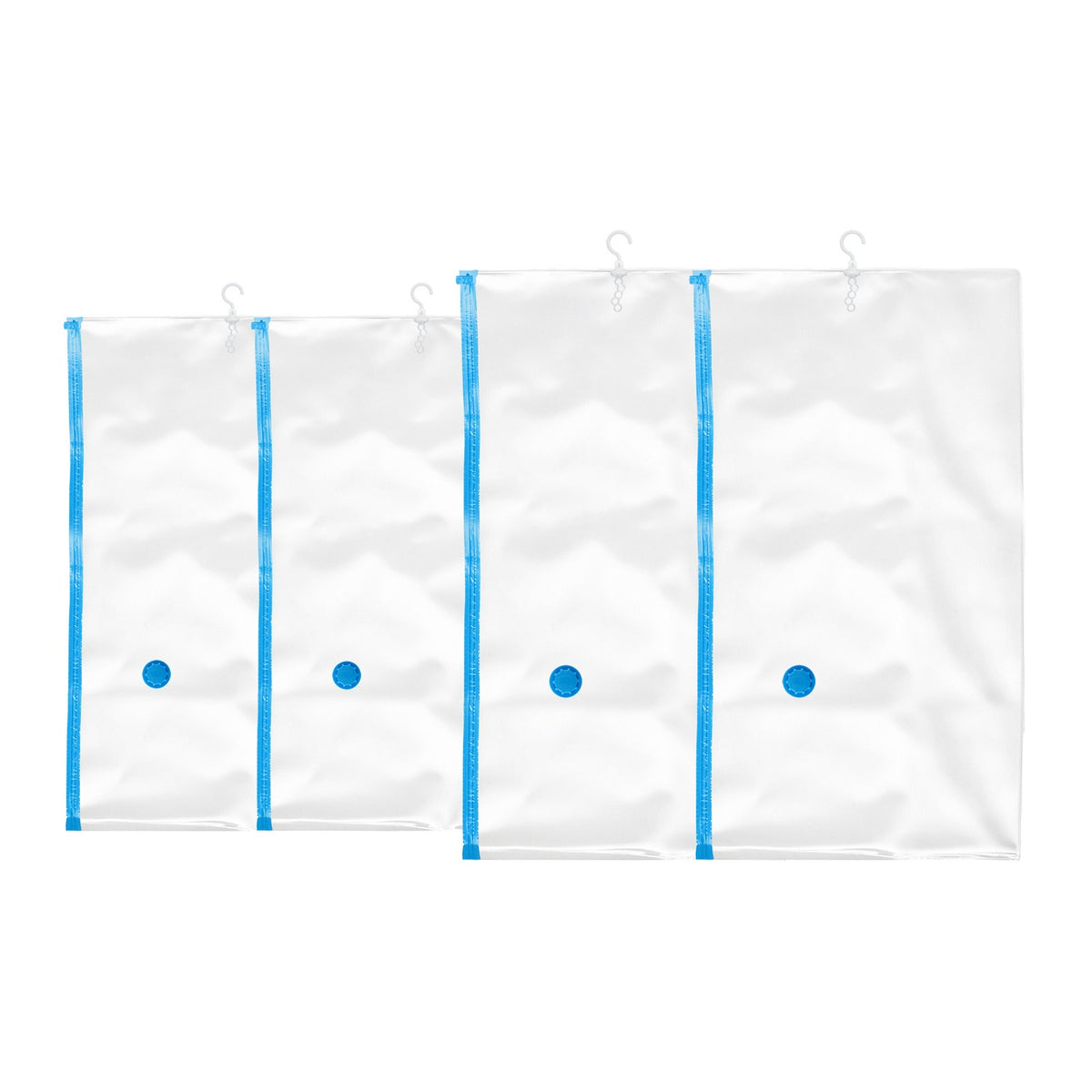 Hanging Vacuum Seal Bags, 4-Pack, 2 Sizes