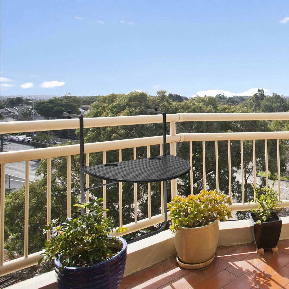 Hanging balcony table BASTIAN