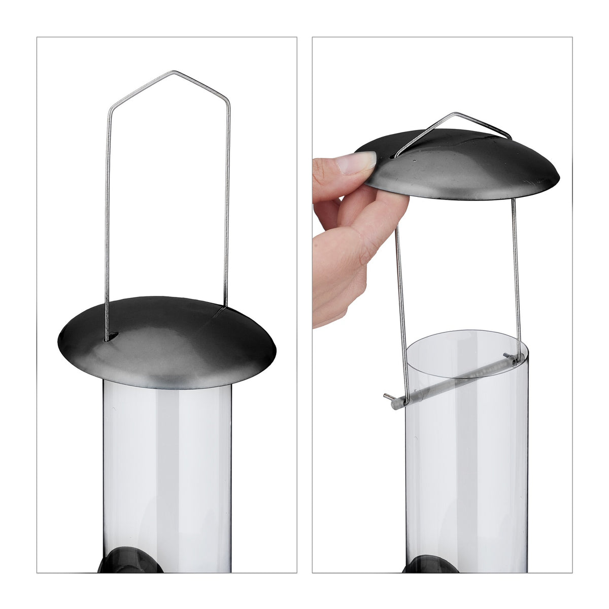 Hanging bird feeder