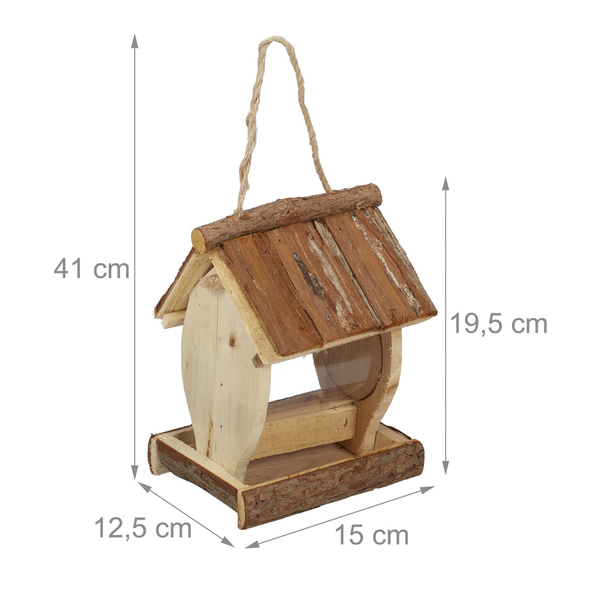 Hanging bird feeder