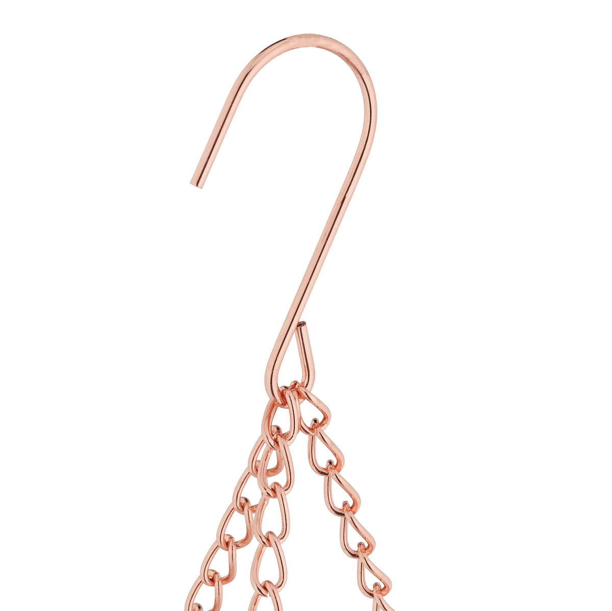 Hanging fruit basket in copper