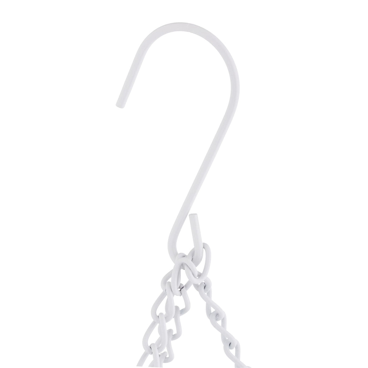 Hanging fruit basket in white