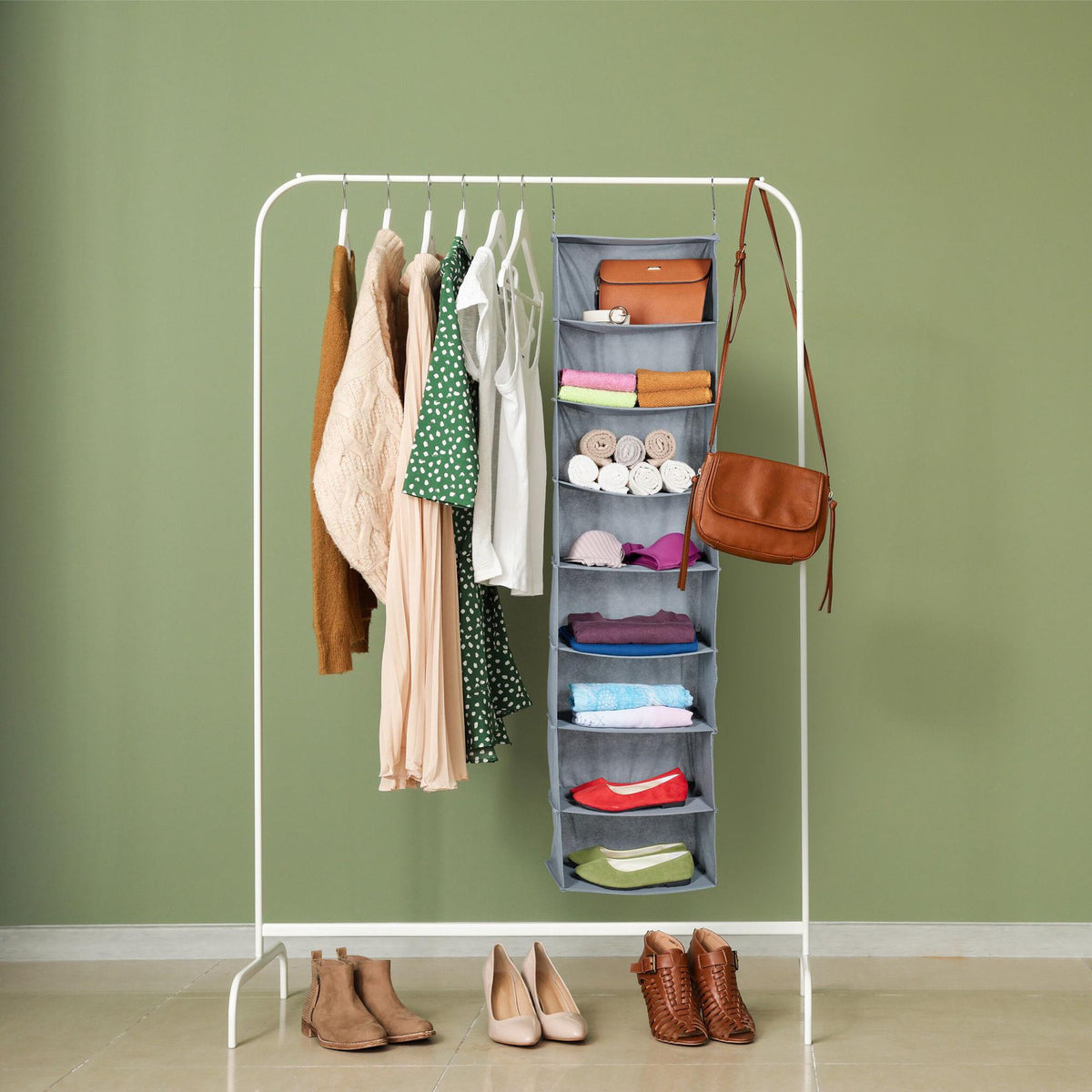 Hanging shelf Wardrobe 8 compartments