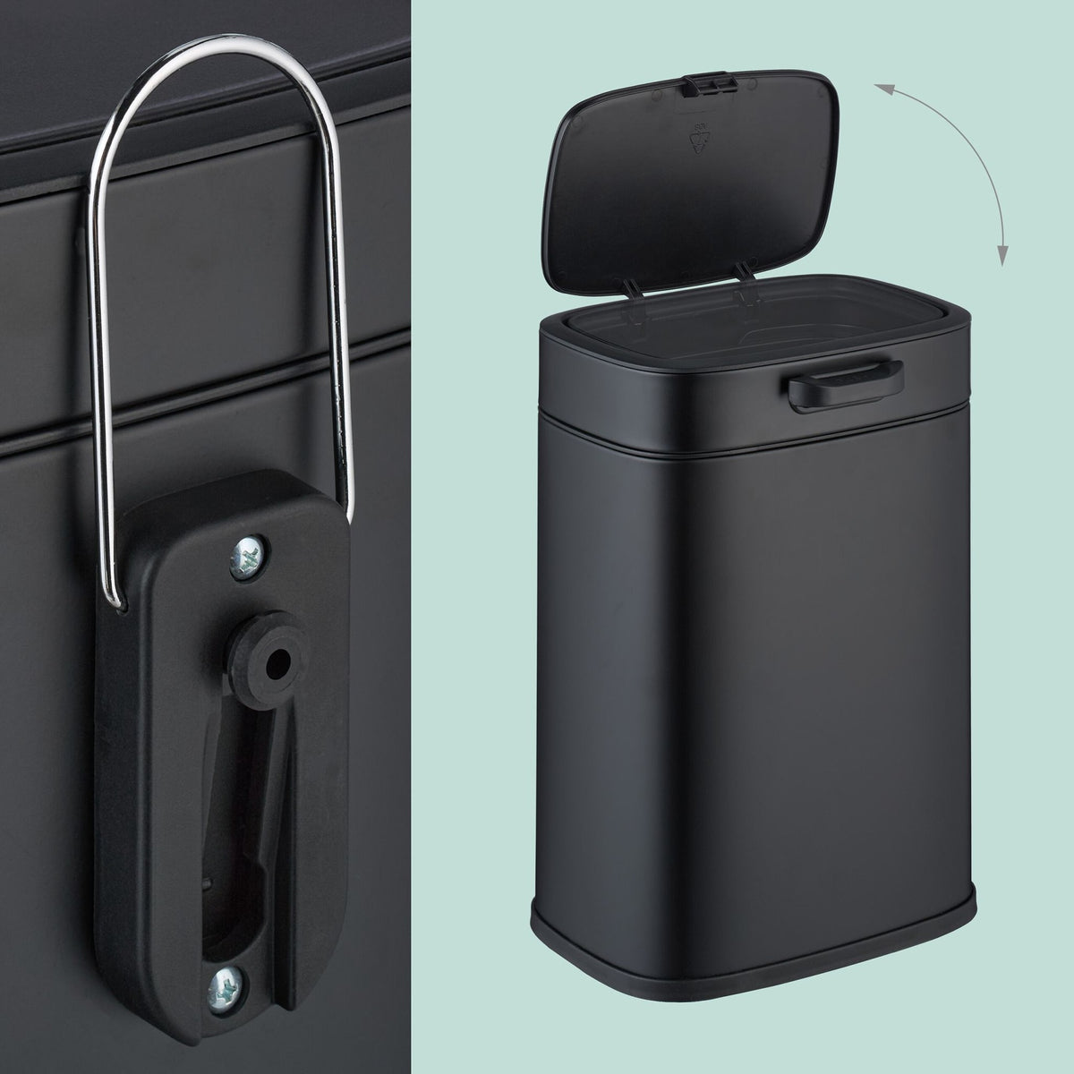 Hanging waste bin for kitchen 5l