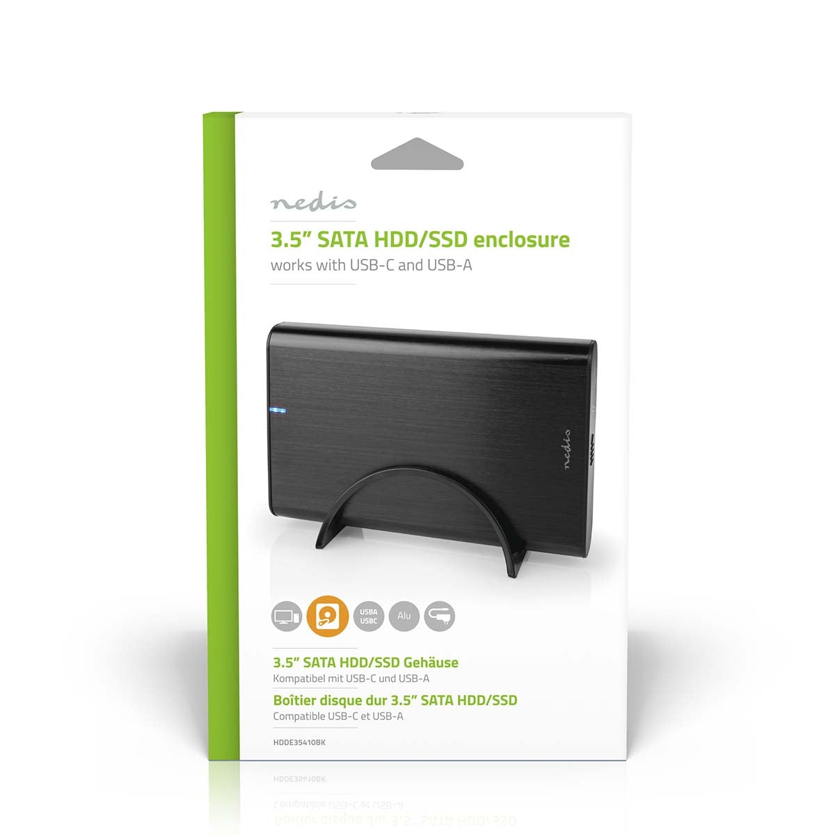 Hard Drive Enclosure | 3.5 " | USB 3.1 Gen1 | USB Type-A / USB Type-C™ | Notebook / PC | Aluminum