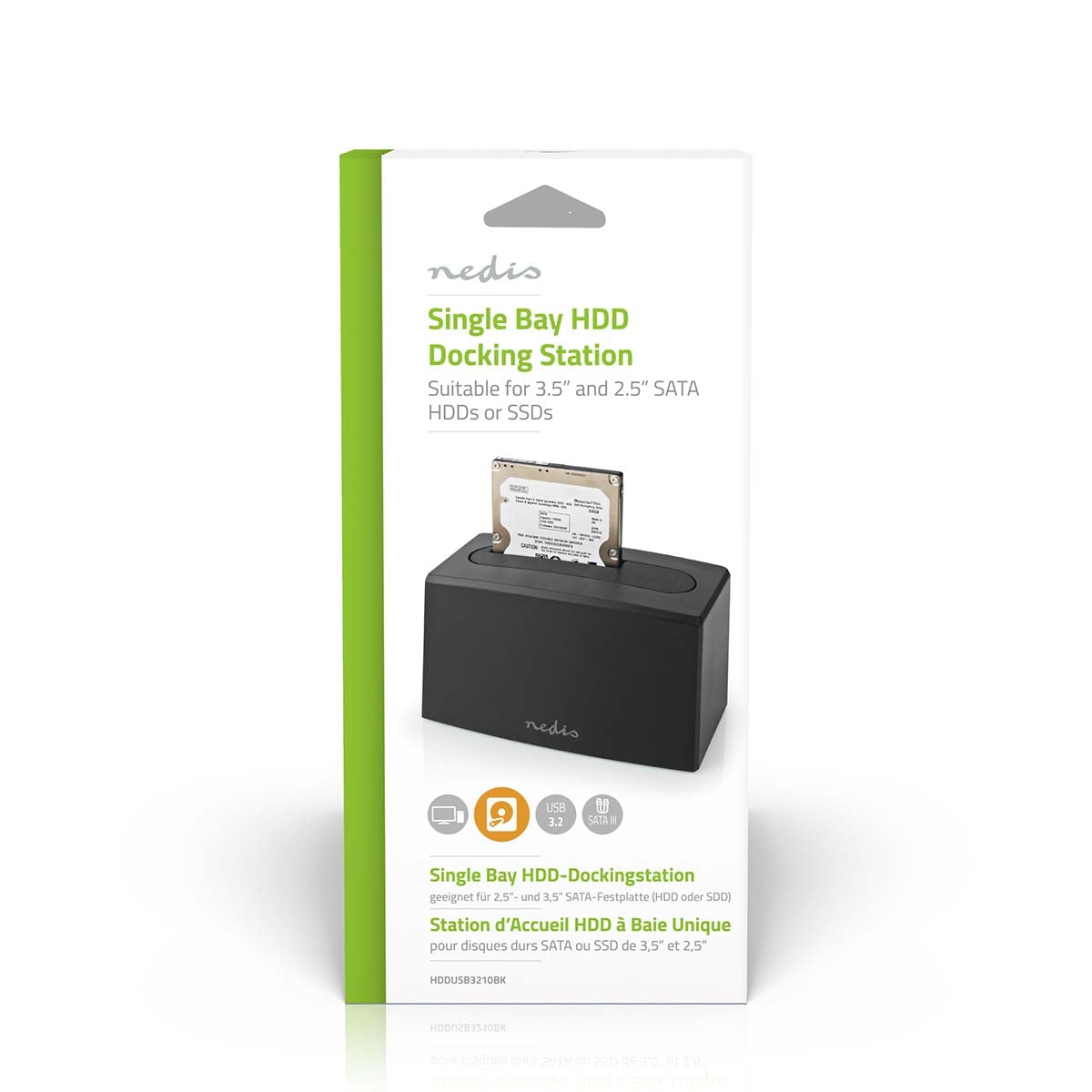 Hard disk Docking station | USB 3.2 Gen1 | USB Type-A | 1 Disc | 2.5 / 3.5 " | USB 3.2 Gen1 | Docking | Desktop