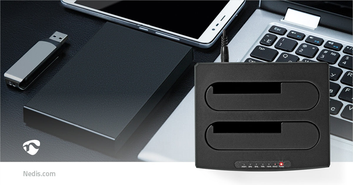 Hard disk Docking station | USB 3.2 Gen1 | USB Type-A | 2 Discs | 2.5 / 3.5 " | USB 3.2 Gen1 | Docking | Desktop
