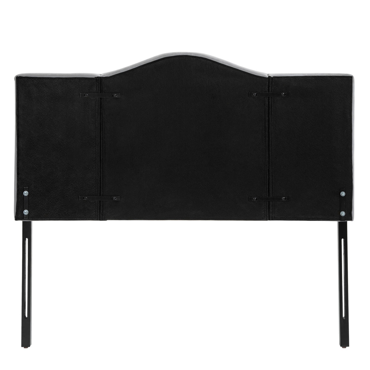 Headboard Stylish Padded Bed Headboard In Gray, Poplar And Polyester, Modern Design, 185X8X134Cm