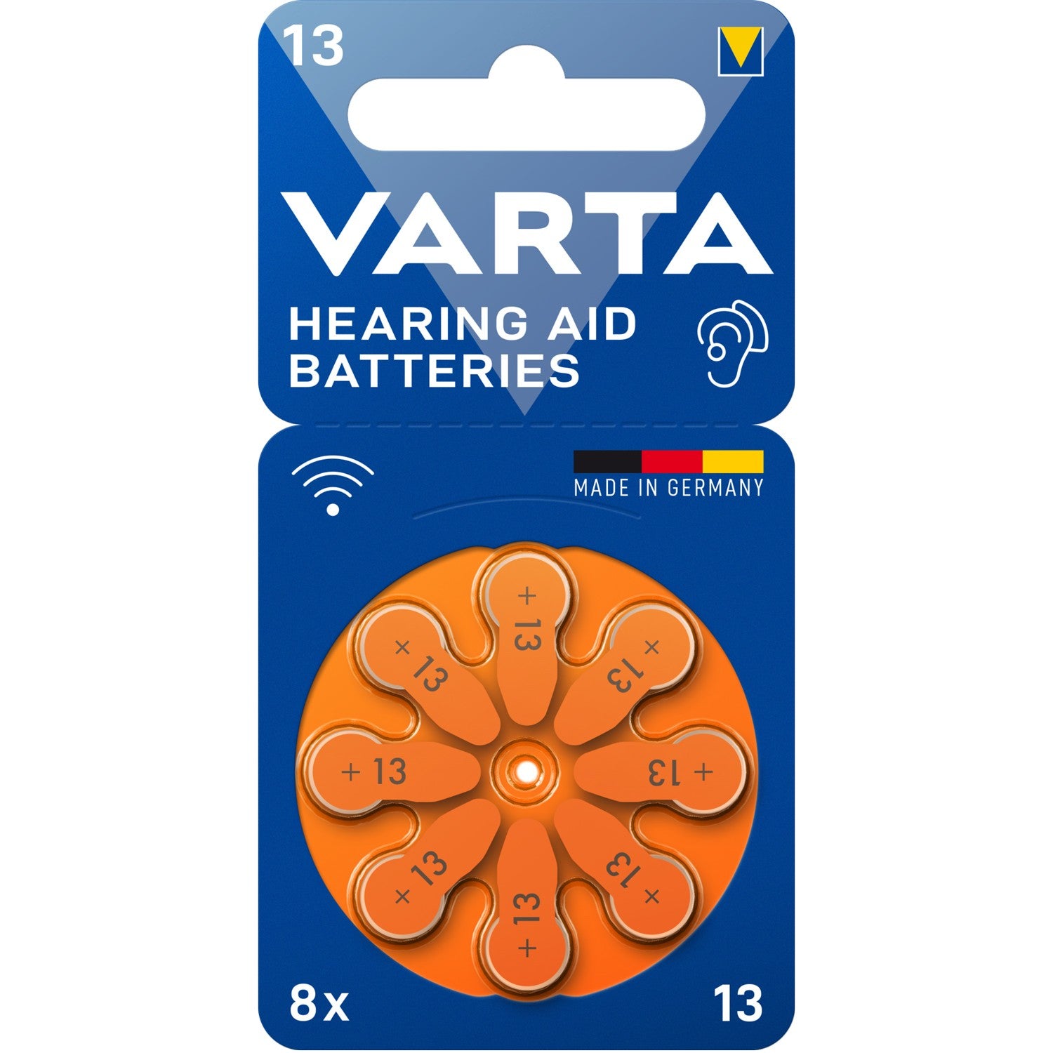 Hearing aid battery 13 / A13 / PR48 8-pack
