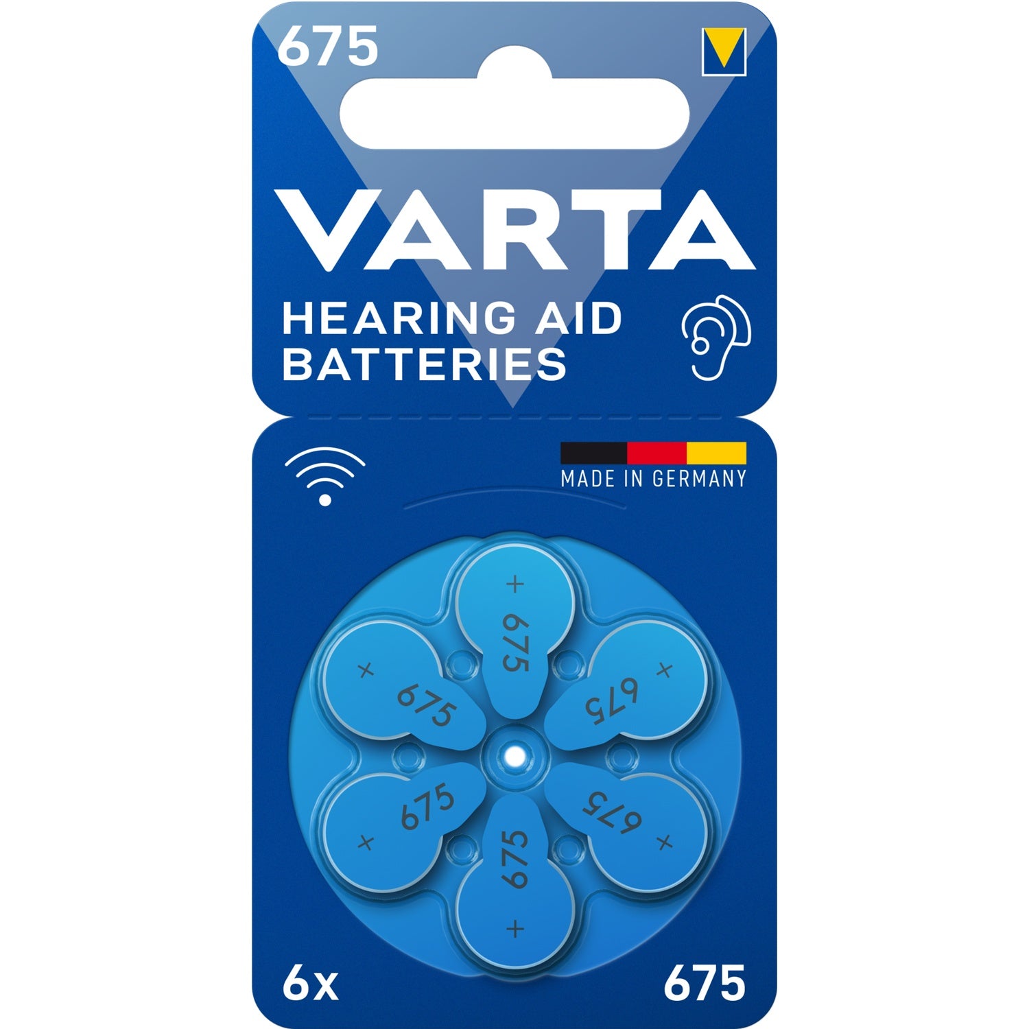 Hearing aid battery 675 / A675 / PR44 6-pack