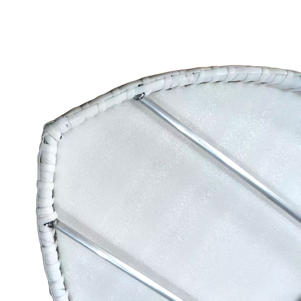 Heart-Shaped Floating Pool Tray, White, PE Rattan
