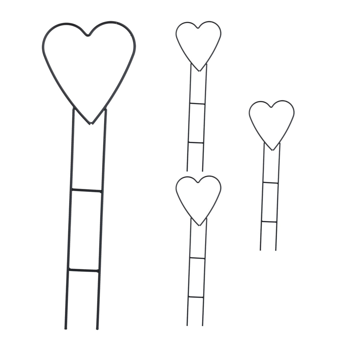 Heart climbing supports in a set of 4