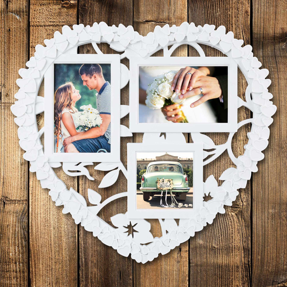 Heart shaped collage frame