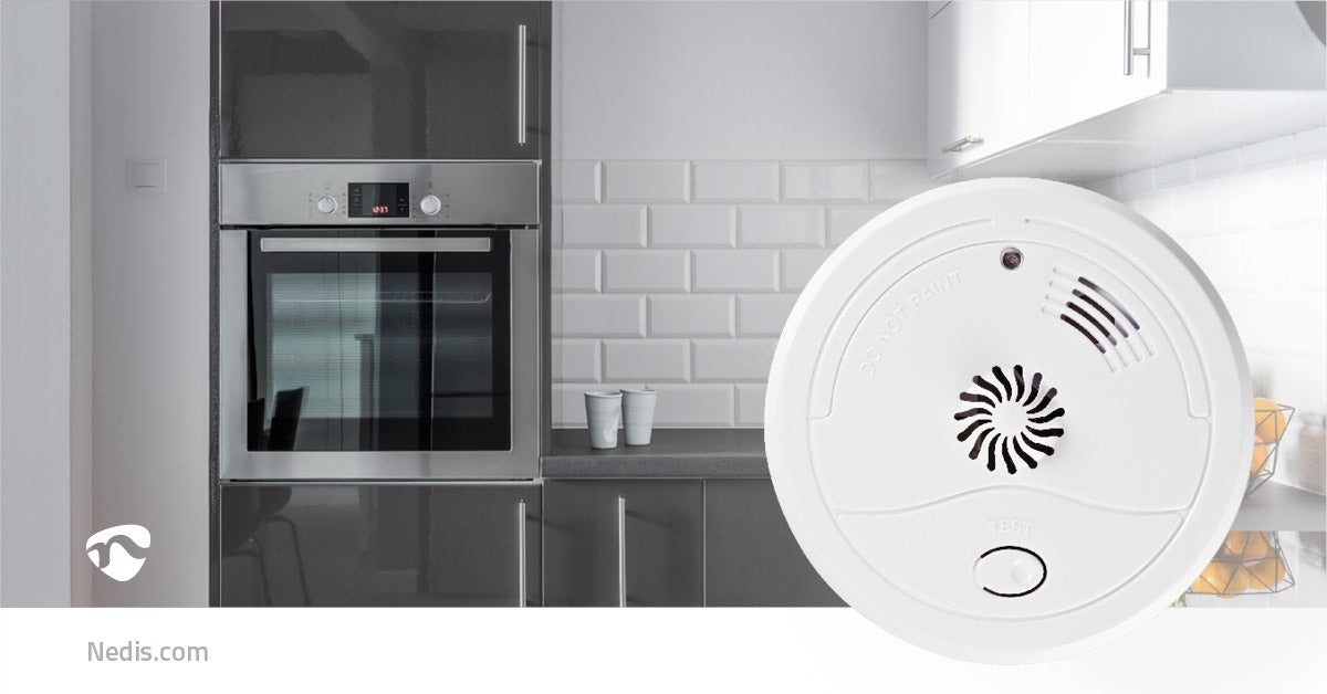 Heat Alarm | Battery powered | Battery life up to: 1 year | With test button | 85 dB| ABS | White