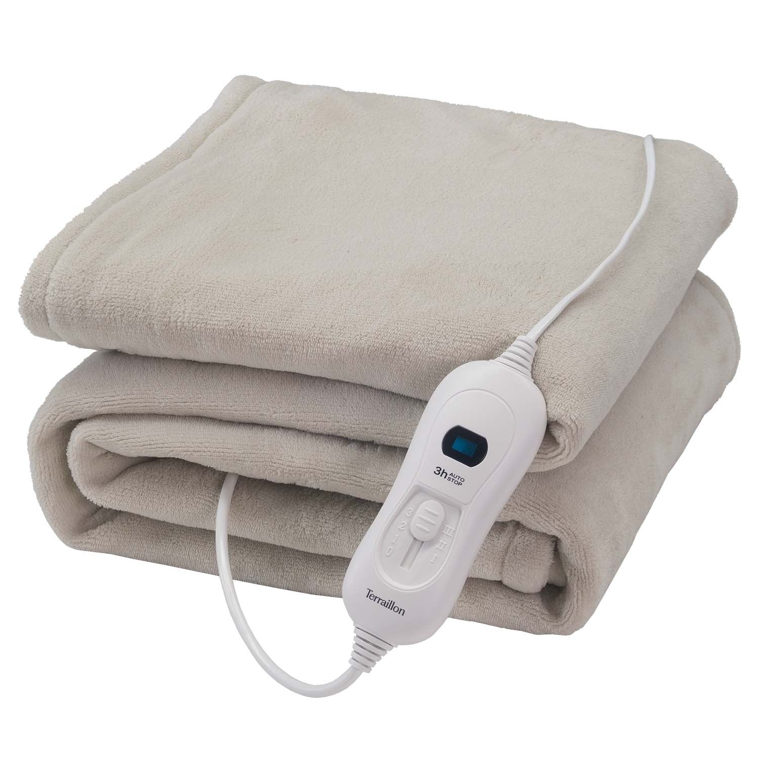 Heated Blanket 160x120cm Light Grey