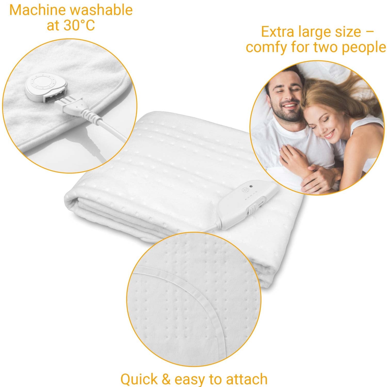 Heated mattress Kingsize HU676 150x160cm