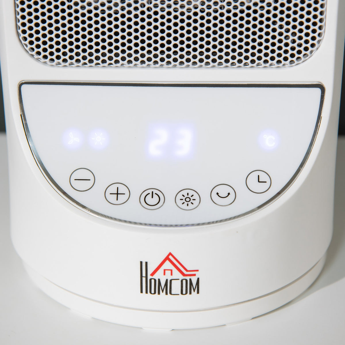 Heater Fan Heater 750W/1500W Ceramic Electric Heater With 3 Levels Warm 12 Hour Timer 45° Oscillation Heater Heating Heat Pp Pbt White