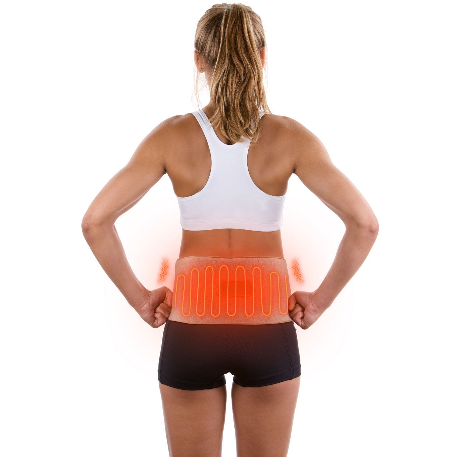 Heating belt rechargeable, 2 massage modes & heating function
