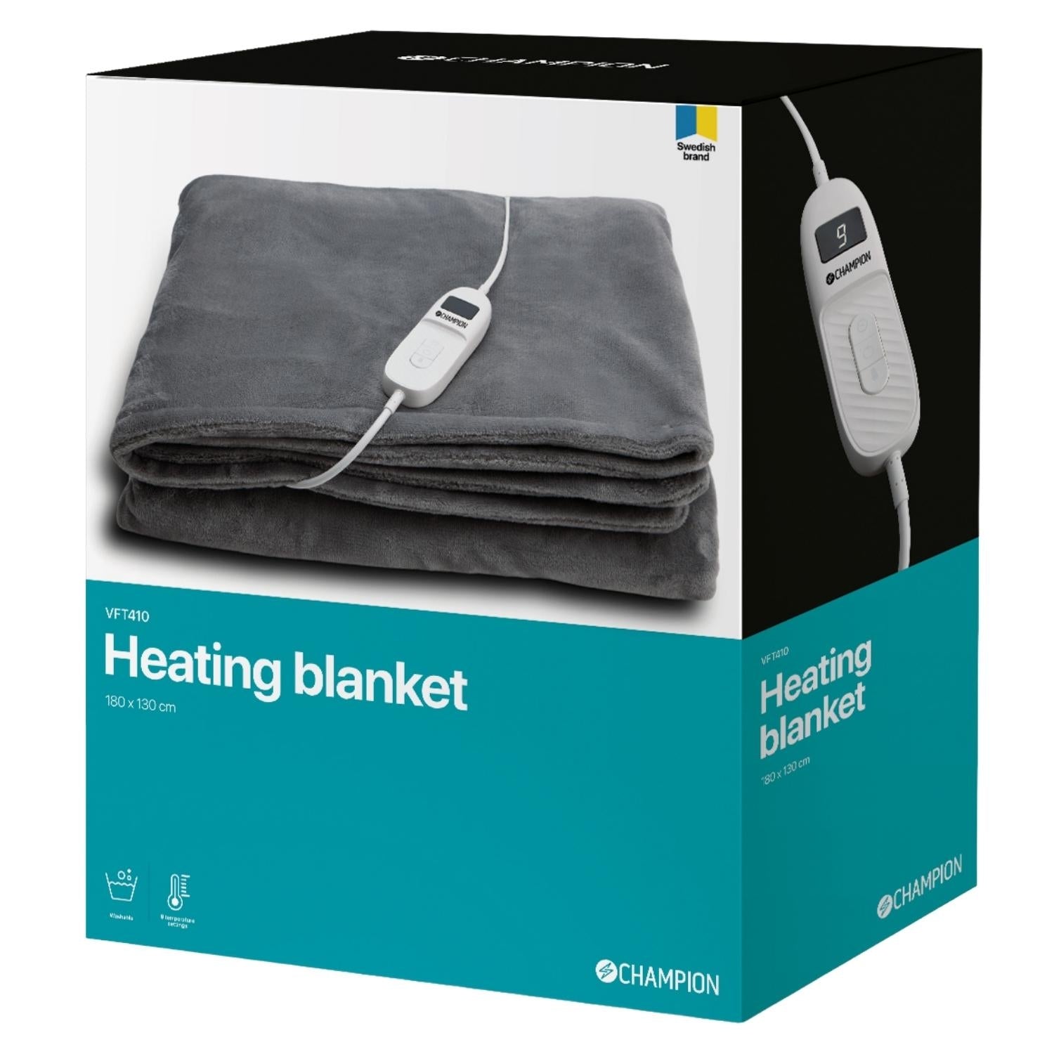 Heating blanket 180x130cm VFT410 Grey