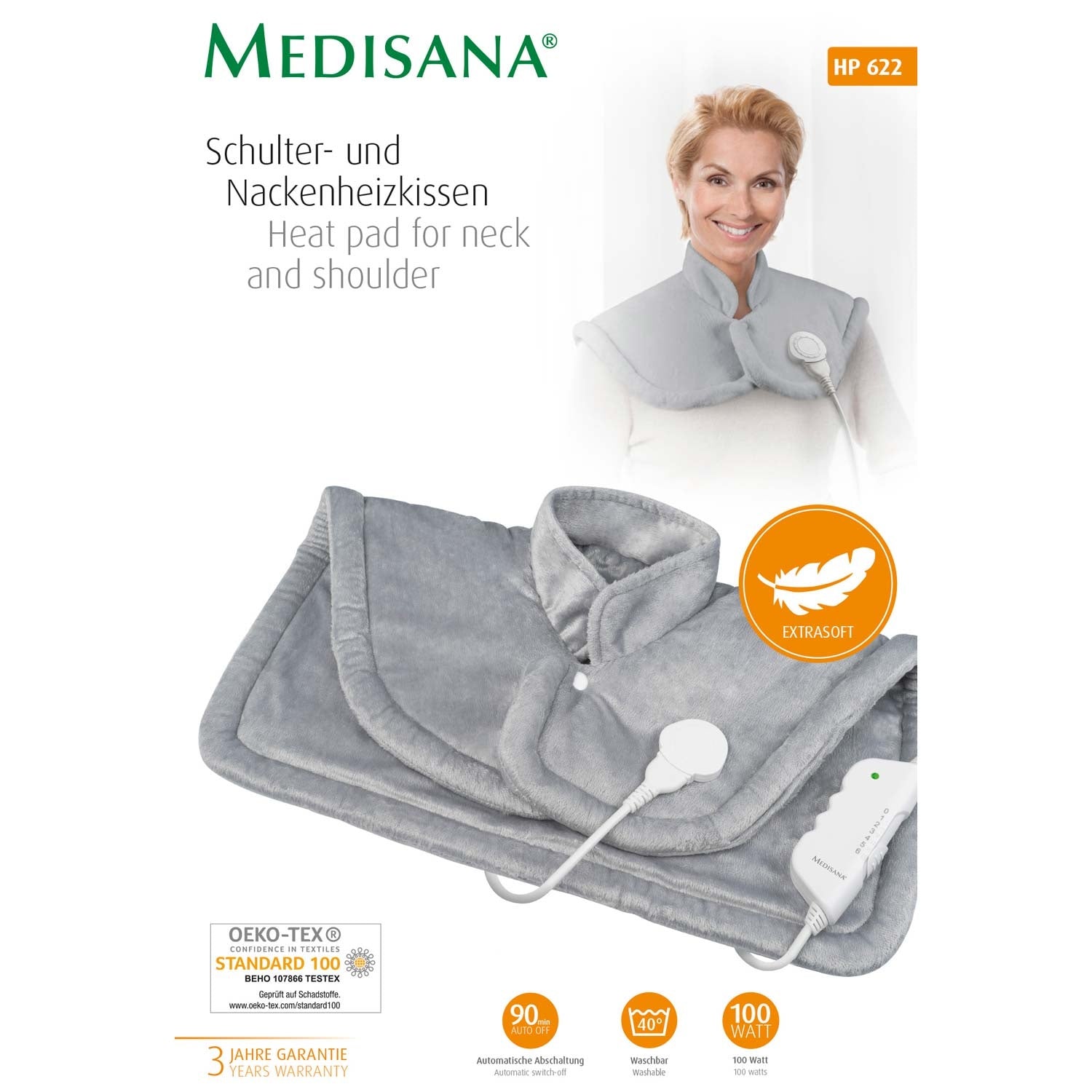 Heating pad for neck & back HP622 56x52cm