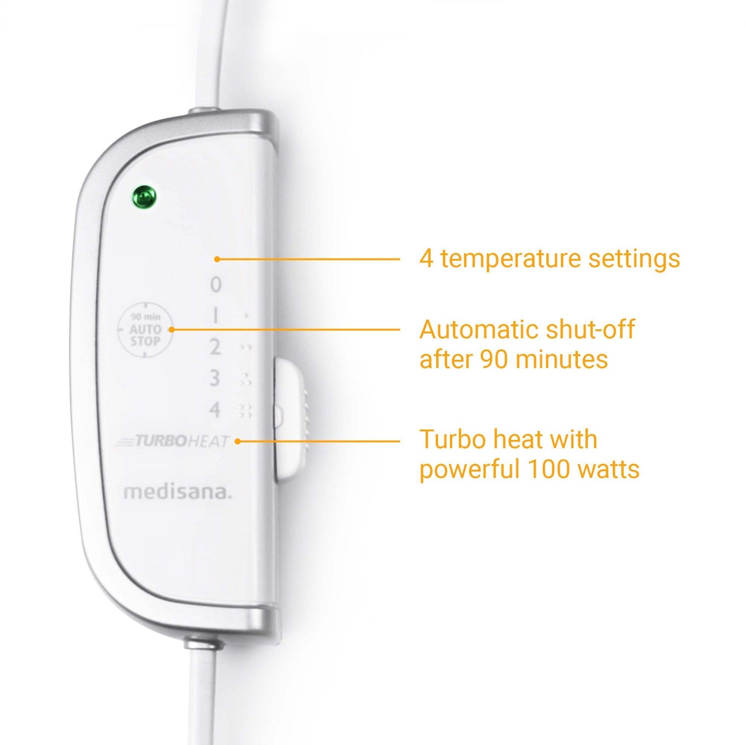 Heating pad for neck & back XL HP630 65x55 cm