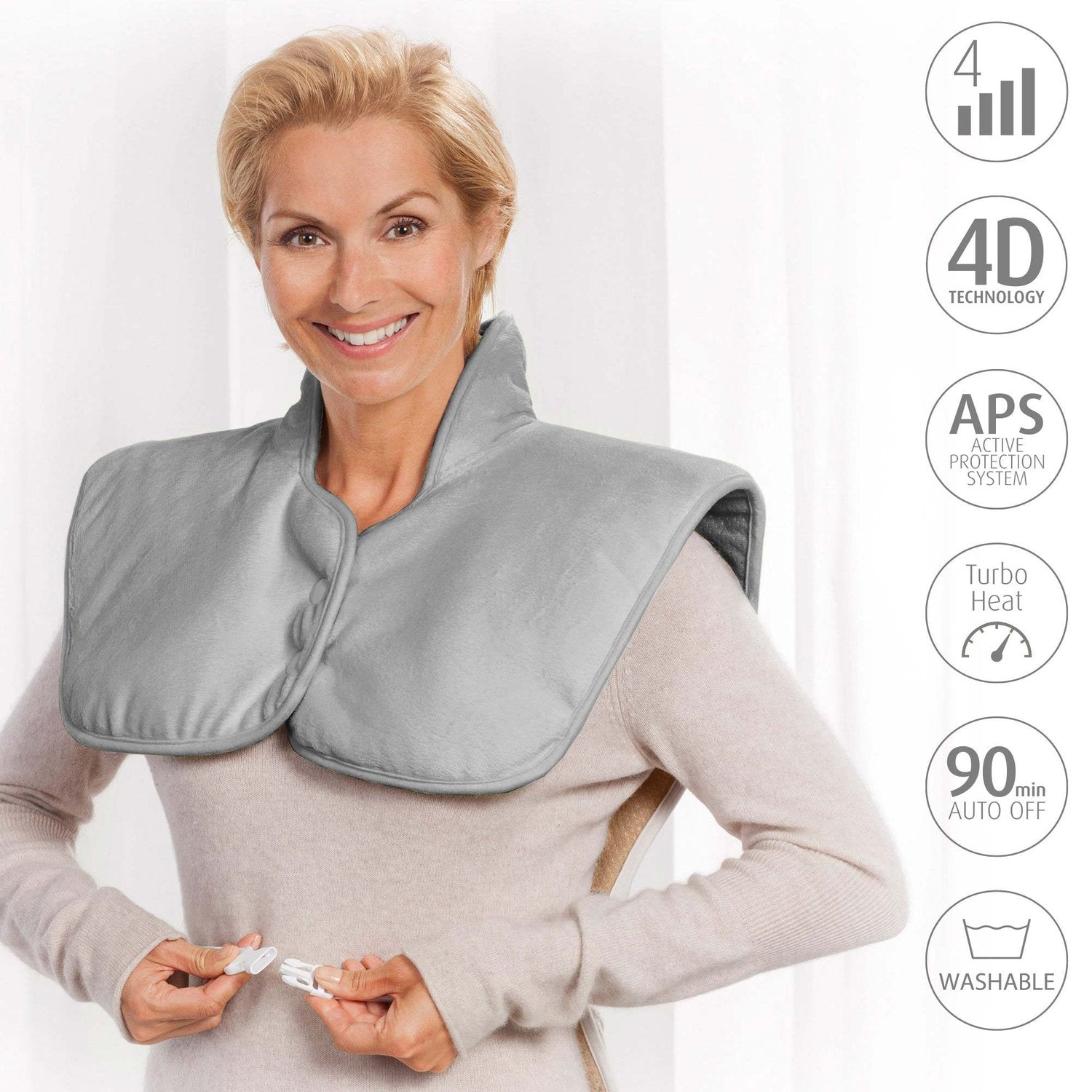 Heating pad for neck & back XL HP630 65x55 cm