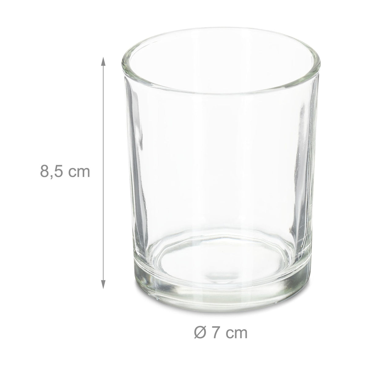 Heat light holder transparent set of 12