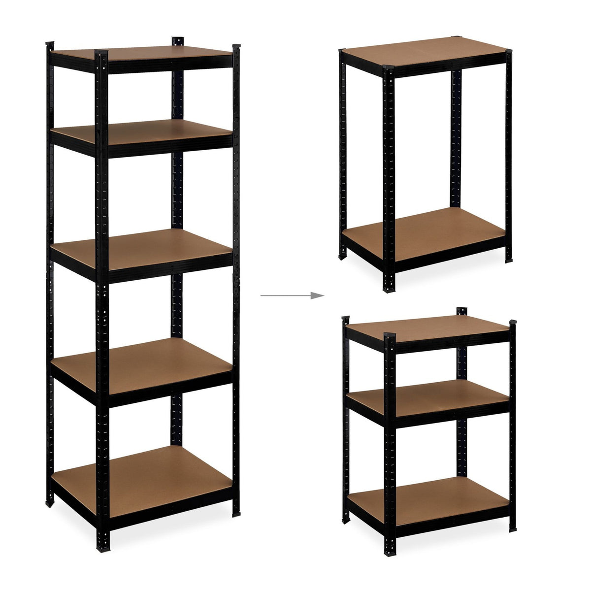 Heavy-Duty 5-Level Steel Shelving Unit