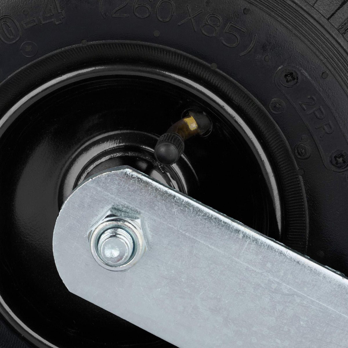 Heavy-Duty Pneumatic Castor Set for Transport Trolleys