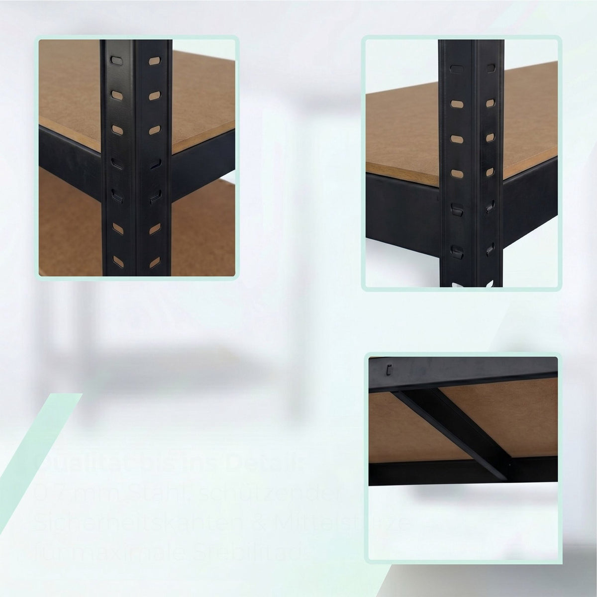 Heavy-Duty Steel Mobile Shelving, Adjustable, Locking Castors