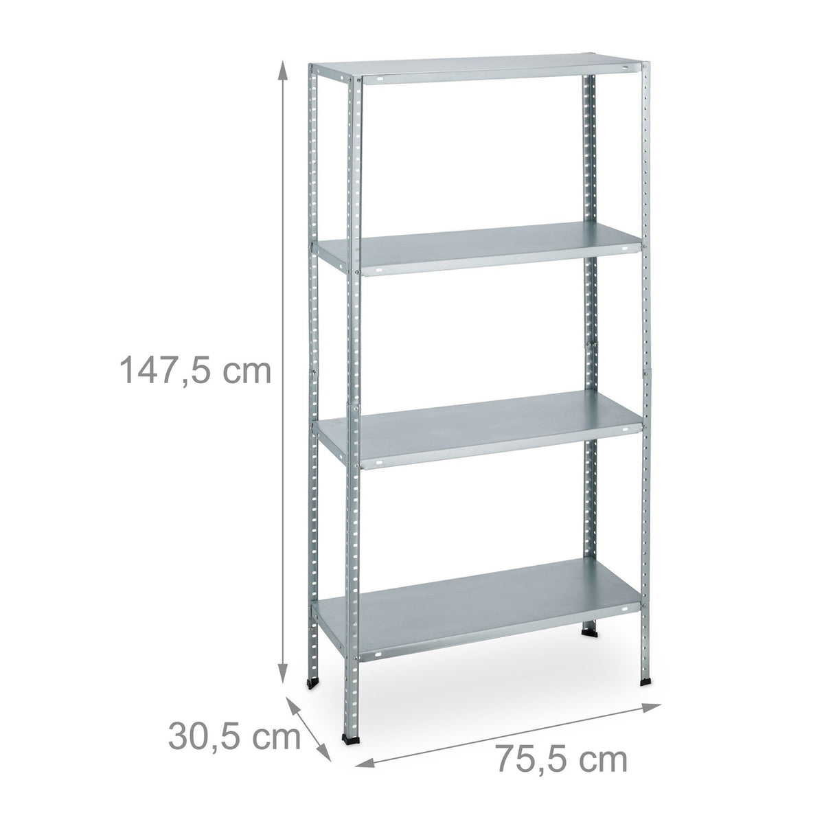 Heavy Duty Steel Shelving Unit, Set of 2, Adjustable