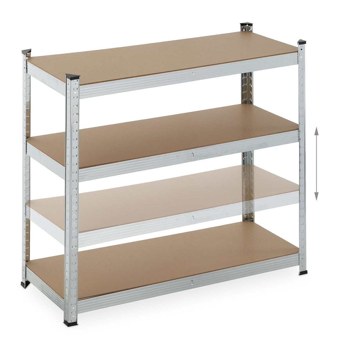 Heavy-Duty Steel Storage Racks, Adjustable Shelves