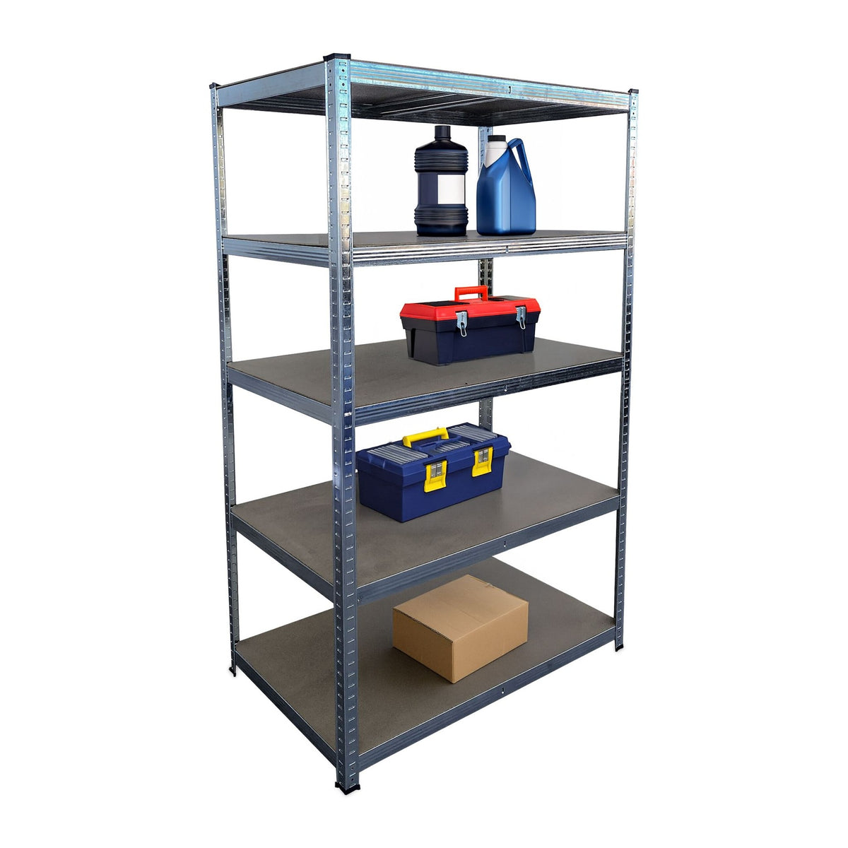 Heavy-Duty Steel Storage Shelf, Adjustable, 180x100x60 cm