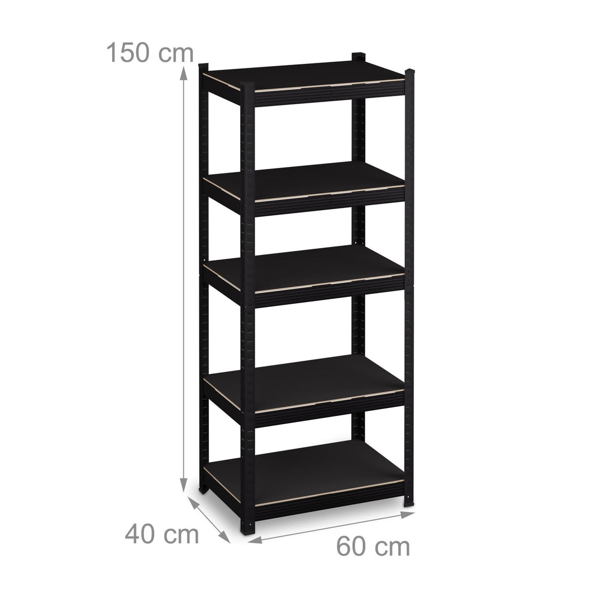 Heavy load rack with 5 levels