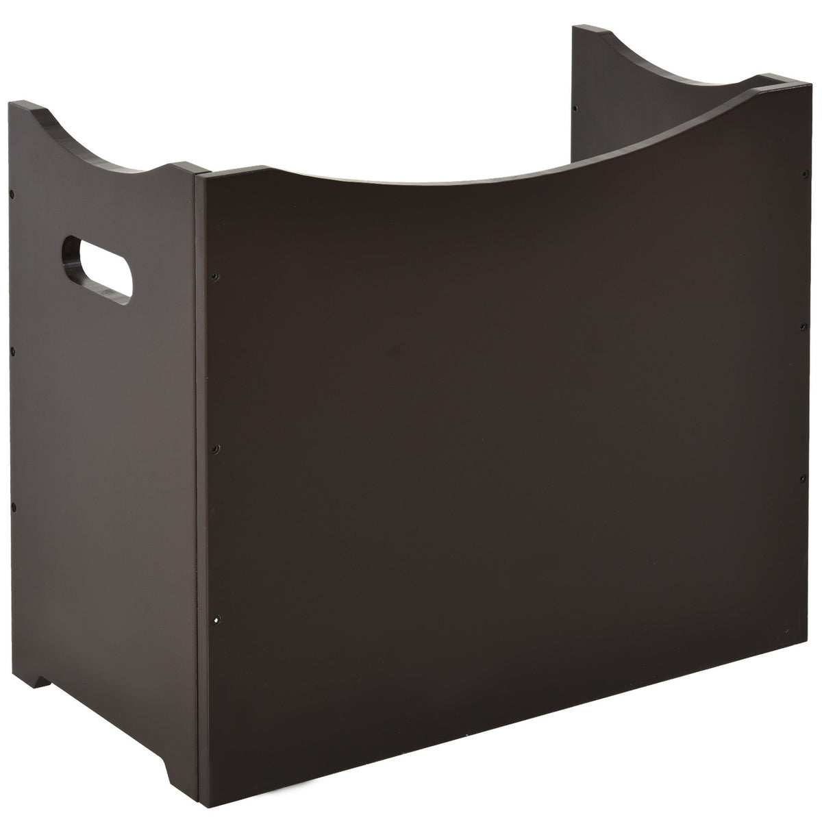 Height-Adjustable Dog Bowl, Feeding Station With Stainless Steel Bowl, For Dogs And Cats, Mdf, Dark Brown, 54X31.5X47Cm