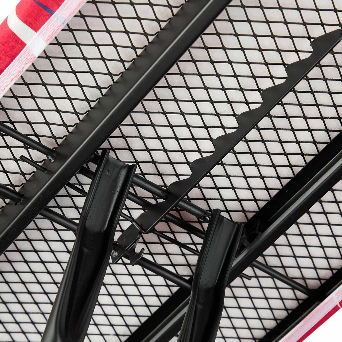 Height-Adjustable Ironing Board with Garment Racks