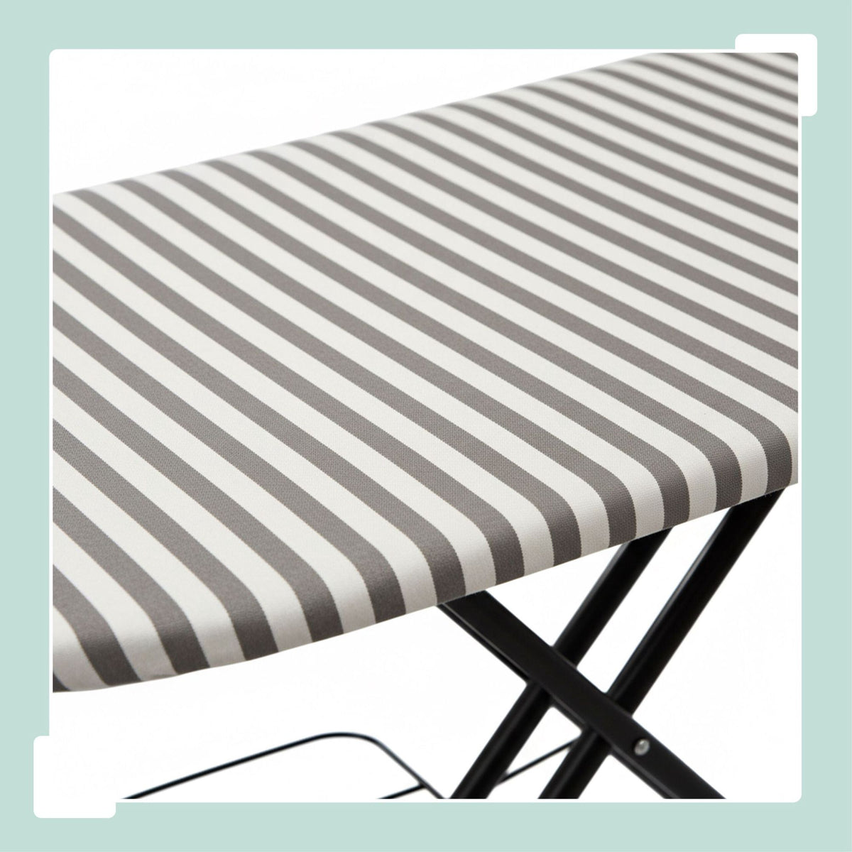 Height-Adjustable Ironing Board with Iron Rest, 110x33 cm