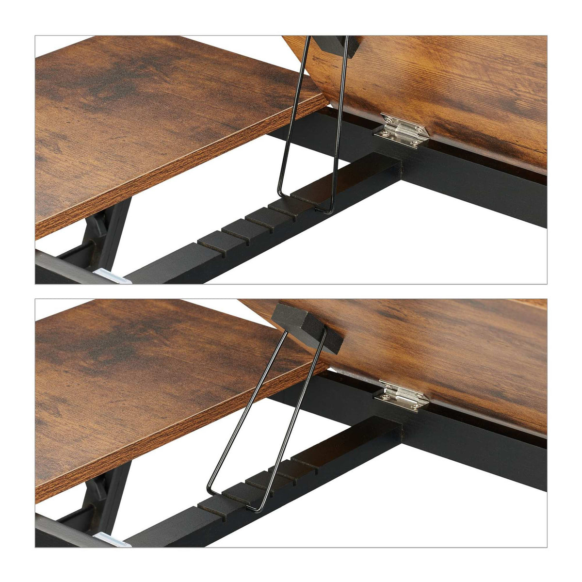 Height adjustable laptop table