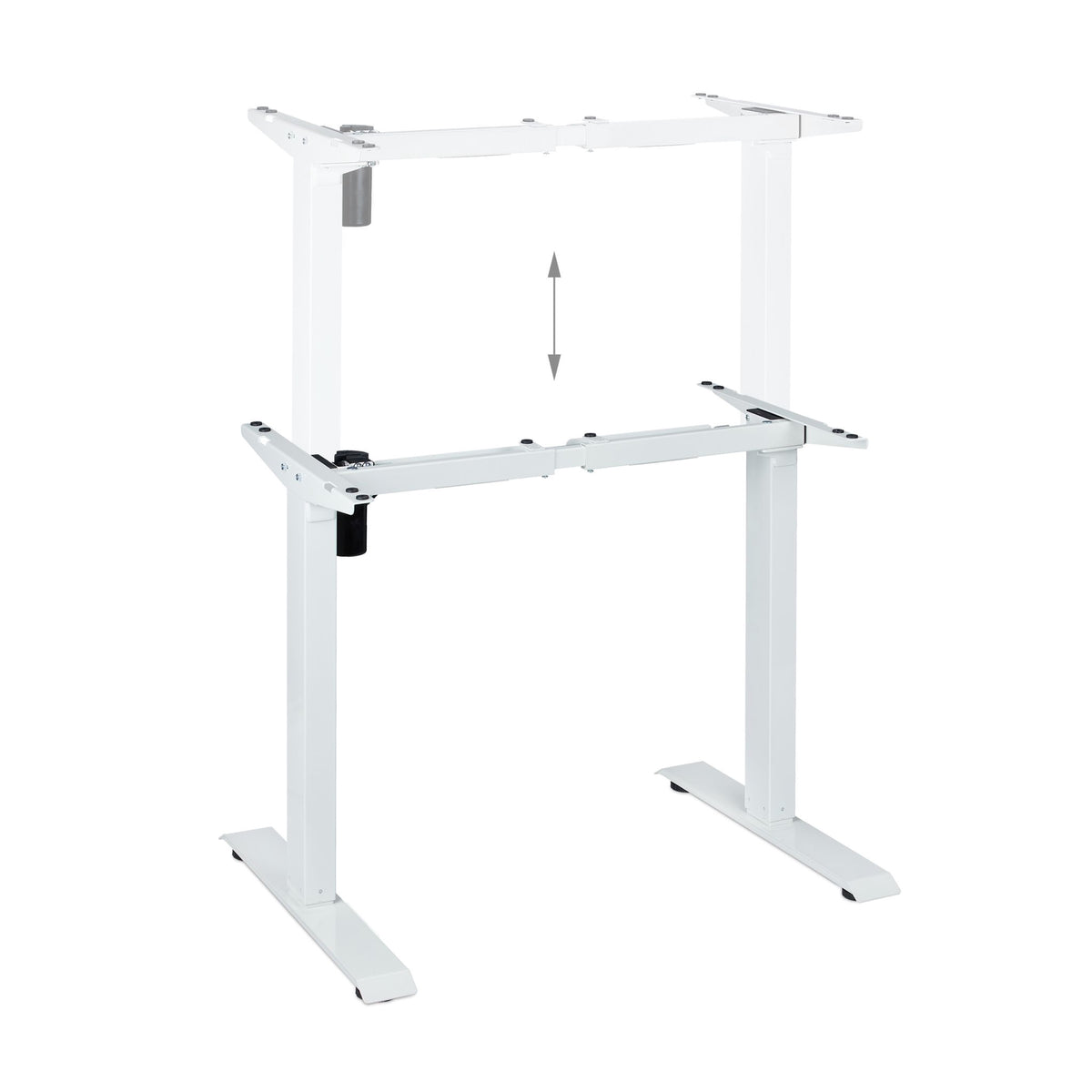 Height adjustable table frame