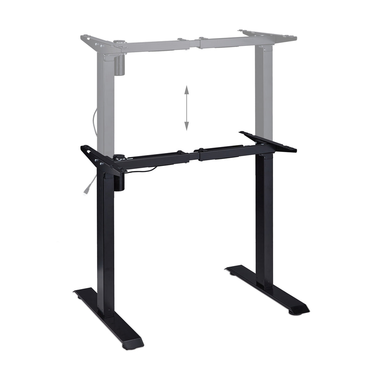 Height adjustable table frame