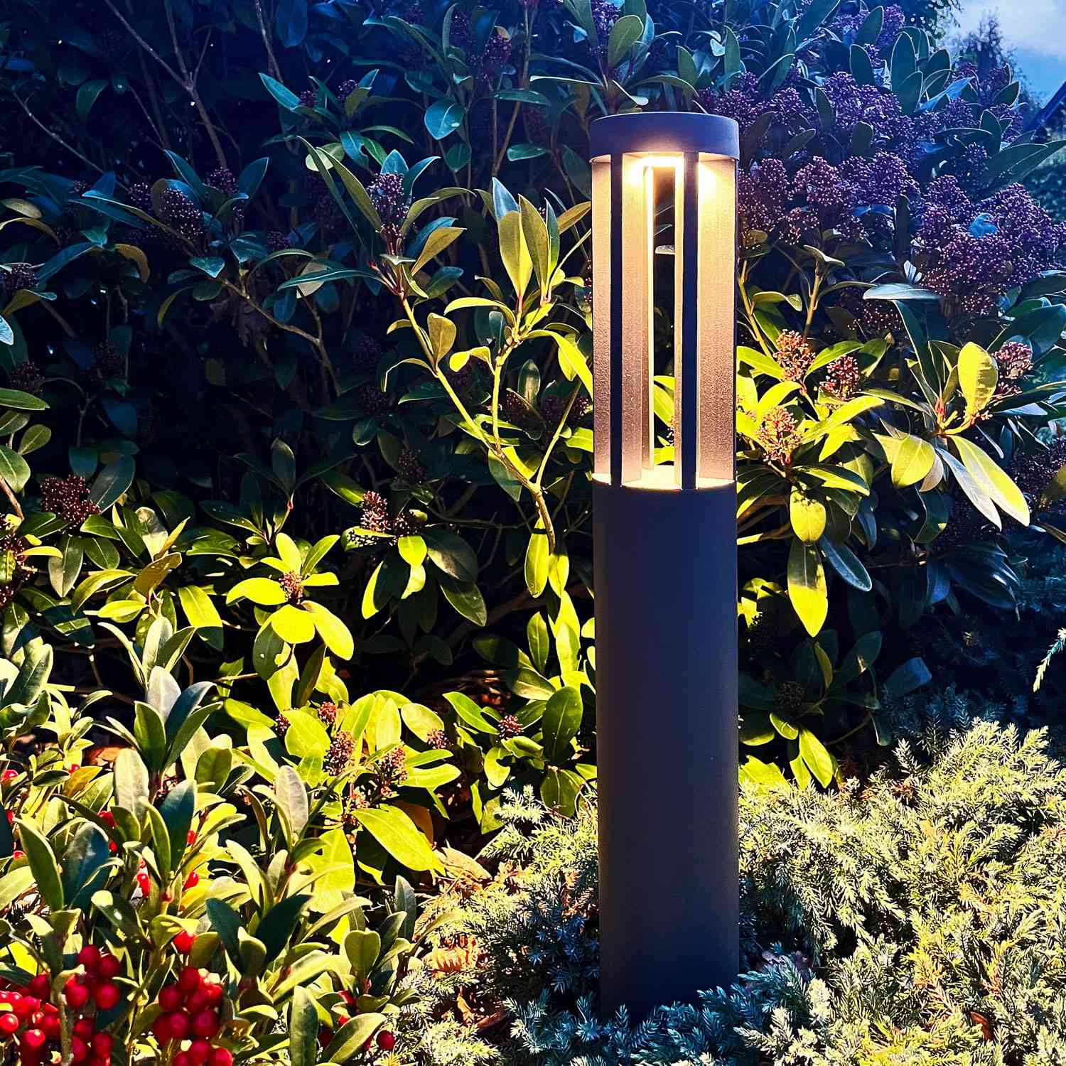 Helix Bollard 73cm 560lm 3000K 8W Anthracite