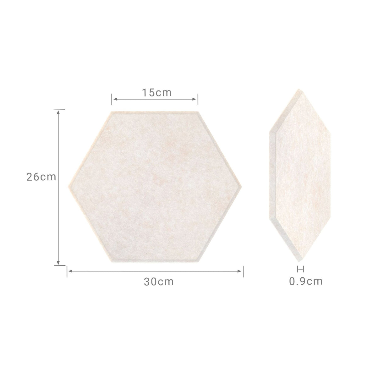 Hexagon Acoustic Panels, Self-Adhesive, Noise Reduction