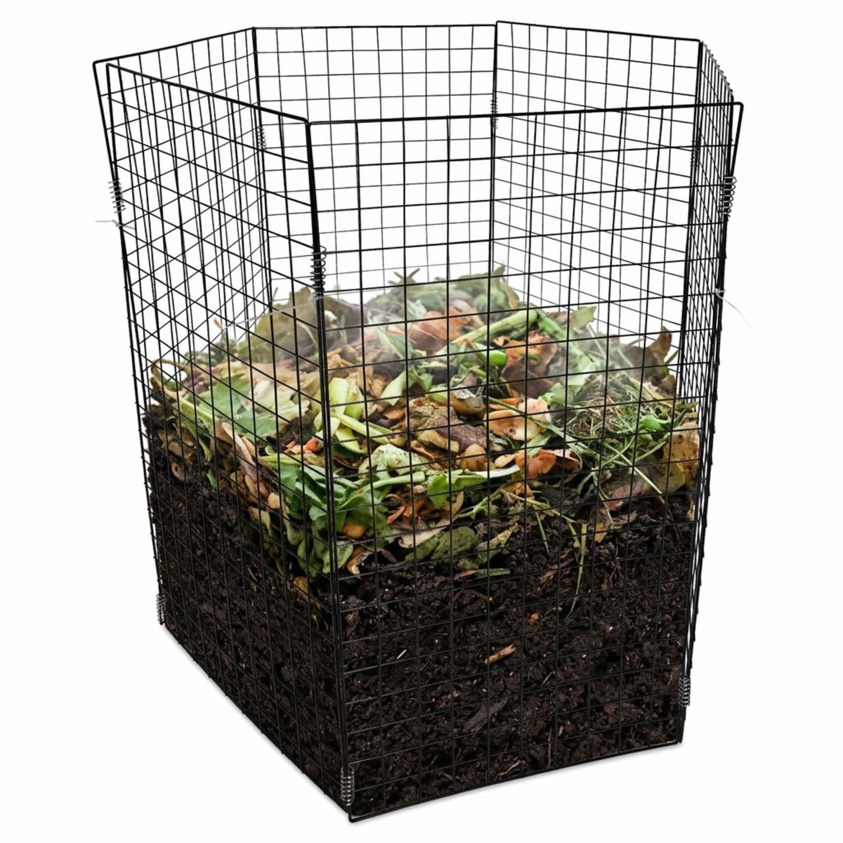 Hexagonal Steel Wire Garden Composter, Large Capacity