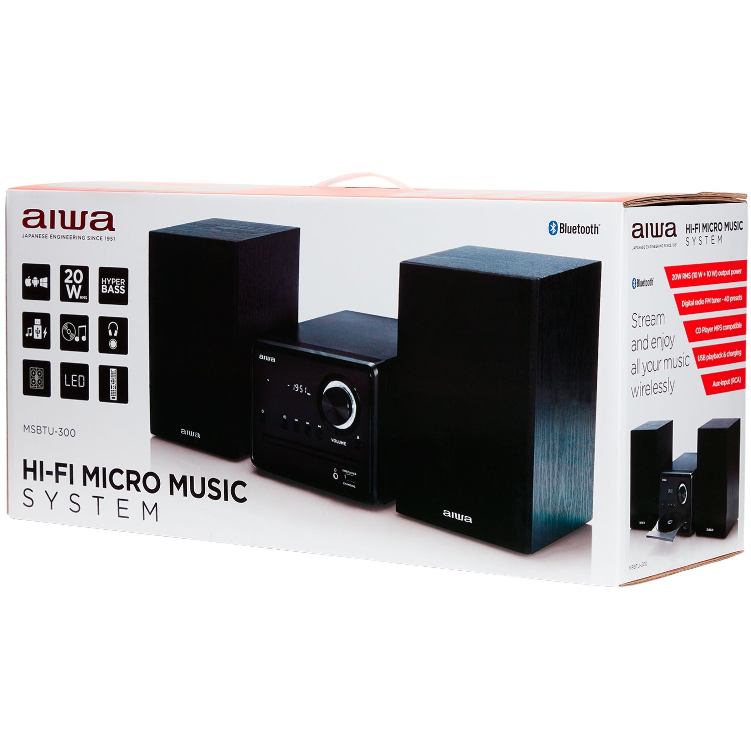 Hifi Micro stereo system with Bluetooth