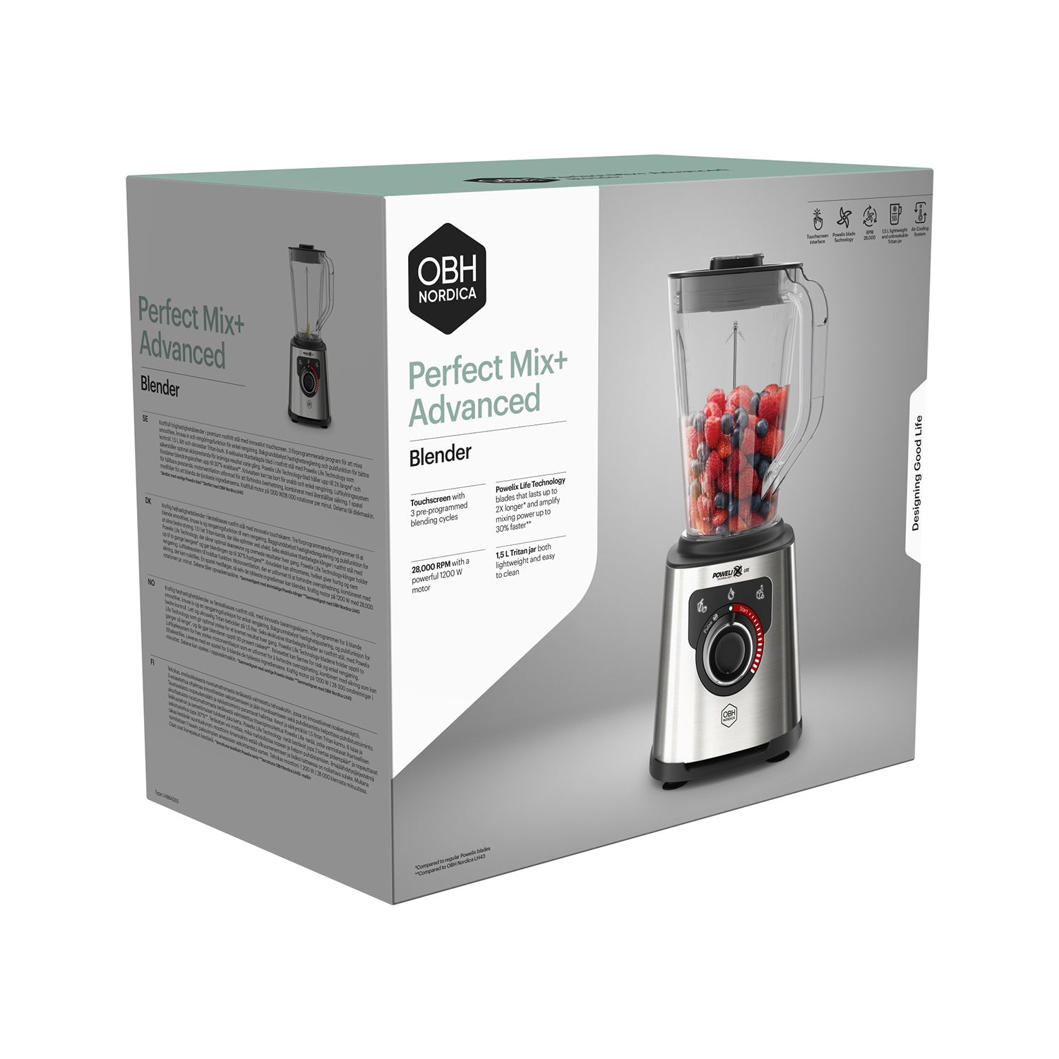 High-Speed Blender, 1.5 L Tritan Jar, 1200 W