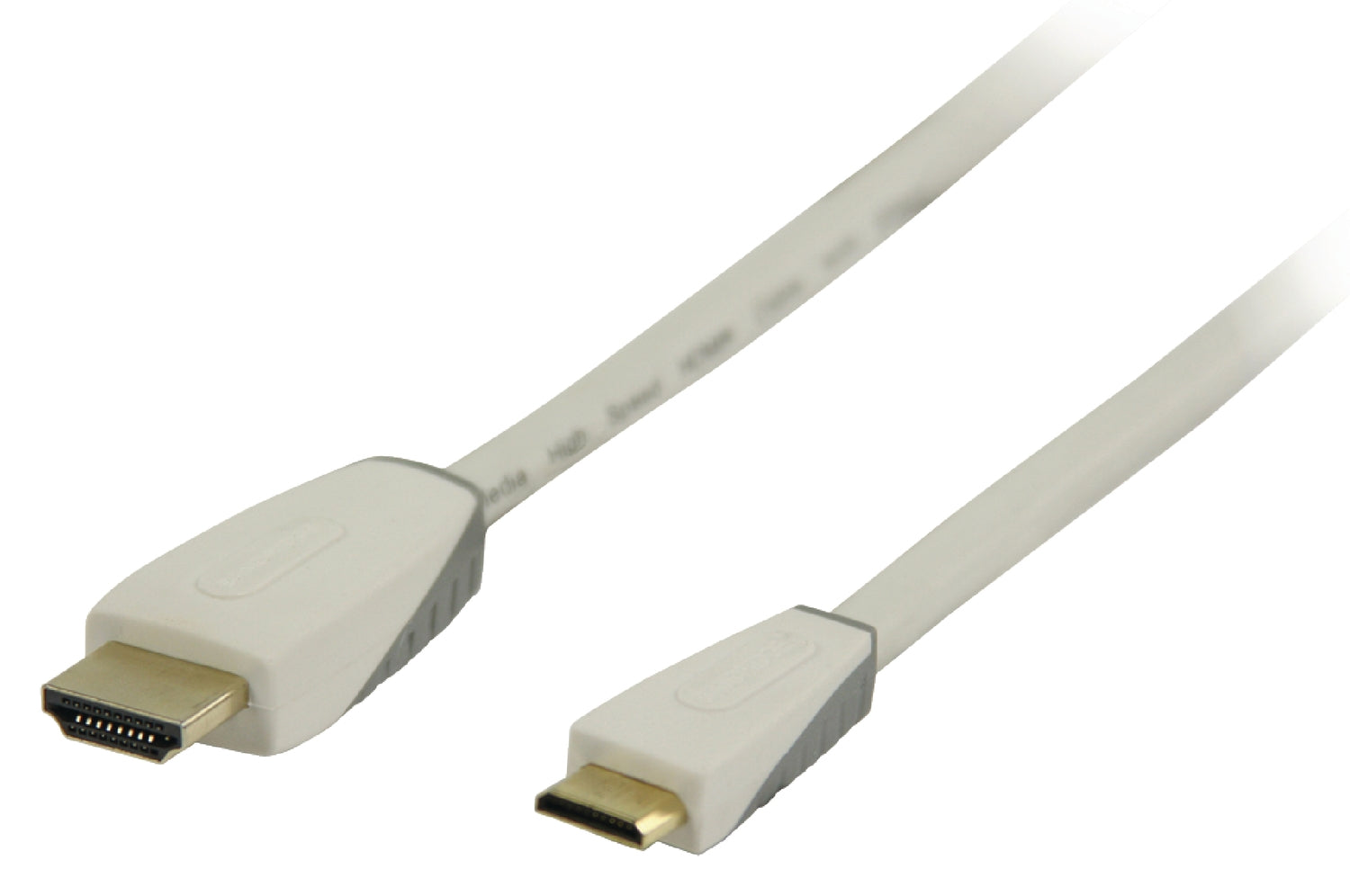 High Speed HDMI Cable with Ethernet HDMI Connector - HDMI Mini Male 1.00 m White