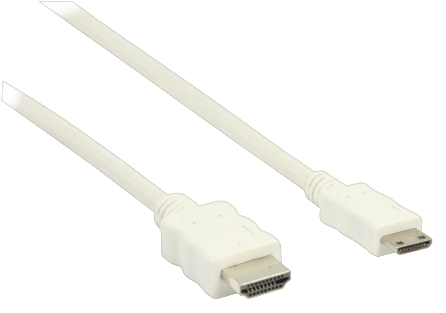 High Speed HDMI Cable with Ethernet HDMI Connector - HDMI Mini Male 1.00 m White