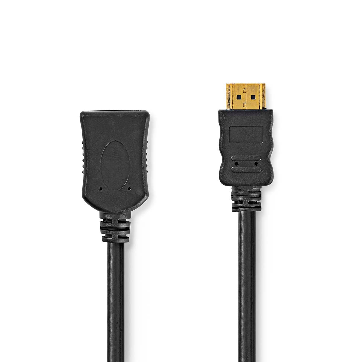 High Speed HDMI™ Cable with Ethernet | HDMI™ Connector | HDMI™ Output | 4K@60Hz | ARC | 10.2 Gbps | 2.00 m | Round | PVC | Black | Label